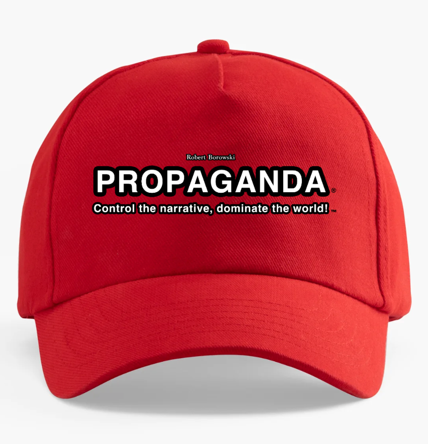 StrategyDogs Propaganda Cap – “Control the Narrative, Dominate the World!”