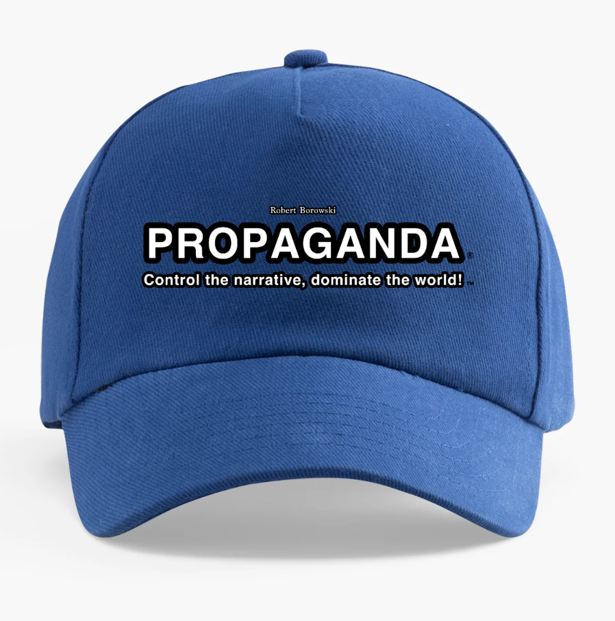 StrategyDogs Propaganda Cap – “Control the Narrative, Dominate the World!”