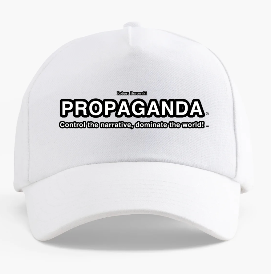 StrategyDogs Propaganda Cap – “Control the Narrative, Dominate the World!”