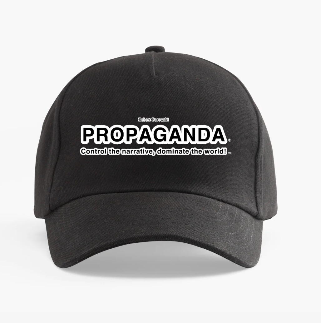 StrategyDogs Propaganda Cap – “Control the Narrative, Dominate the World!”