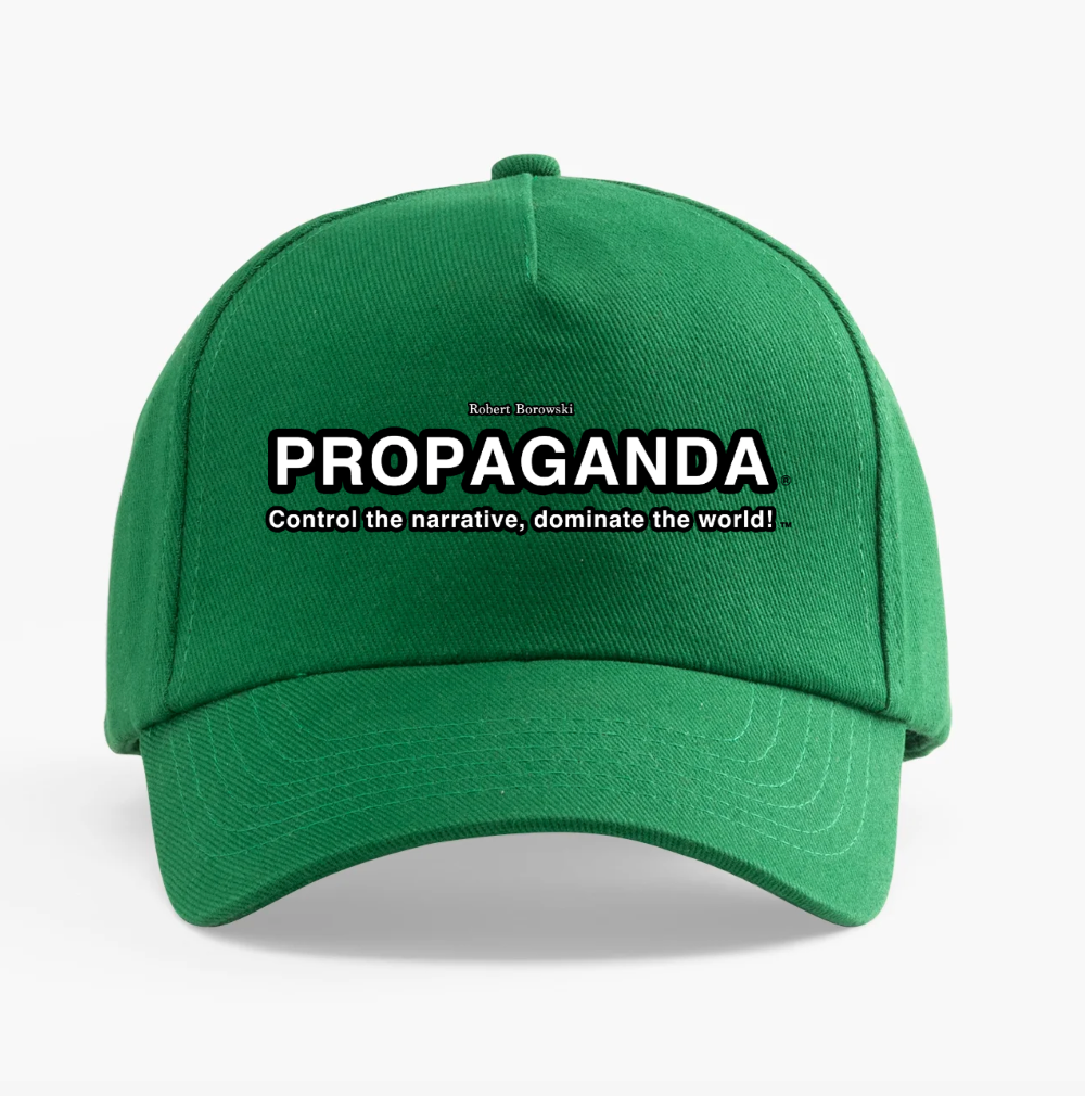 StrategyDogs Propaganda Cap – “Control the Narrative, Dominate the World!”